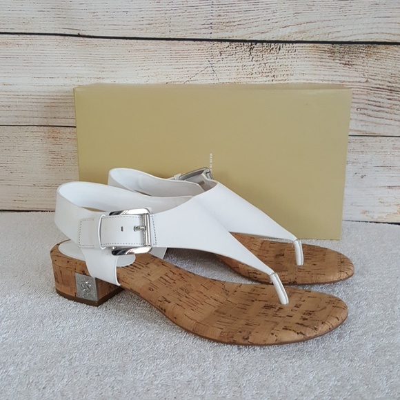 michael michael kors london thong block heel sandals